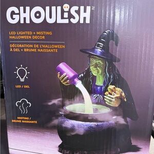 LED Lighted Misting Halloween Witch Decor